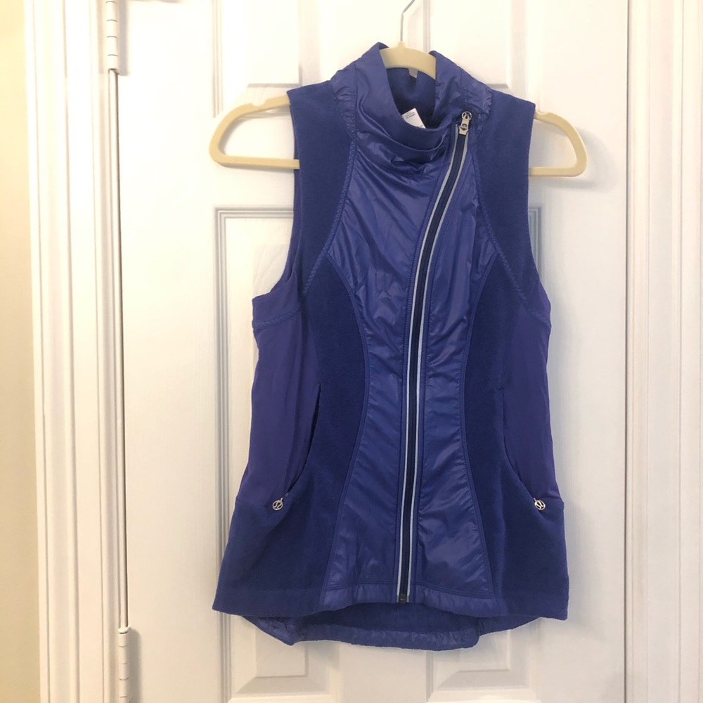 Lululemon Gustbuster Vest Size 6 Pigment Blue - Picture 3 of 5